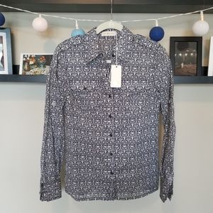 NWT Tory Bursch button up long sleeve top